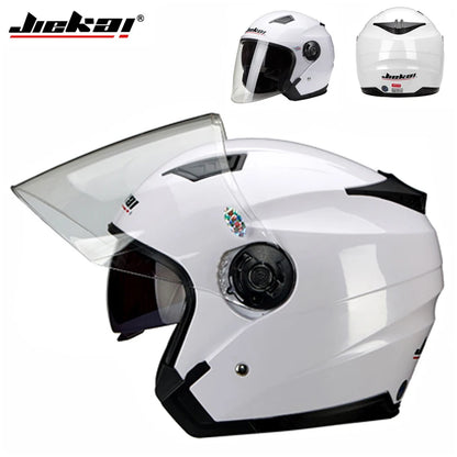 Motorcycle Dual Lens Vintage Helmets Four Seasons Racing Half Casque Helmet
