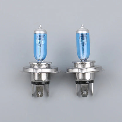 2 Pcs New H4 P43T 12V 35/35W Scooter Motorcycle Headlight Bulbs Quartz Super White Xenon Halogen Bulb
