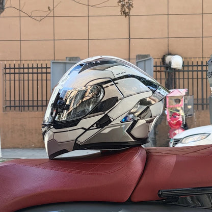 Flip Up Motorcycle Helmet Double lens full face helmet High quality DOT approved