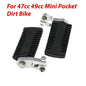 2pcs Motorcycle Rear Foot Pegs Foot Rests Pedals Footpegs For 47cc 49cc Mini Pocket Bike Motorcycle Accessories