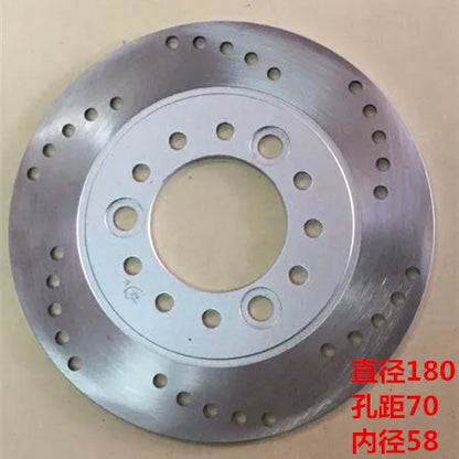 Electric Bike Moto Front Rear Brake Disc For 150CC GY6 QJ Keeway Scooter Honda Yamaha JOG BWS 125 Motorcycle ATV Moped Go Kart 180-70-58
