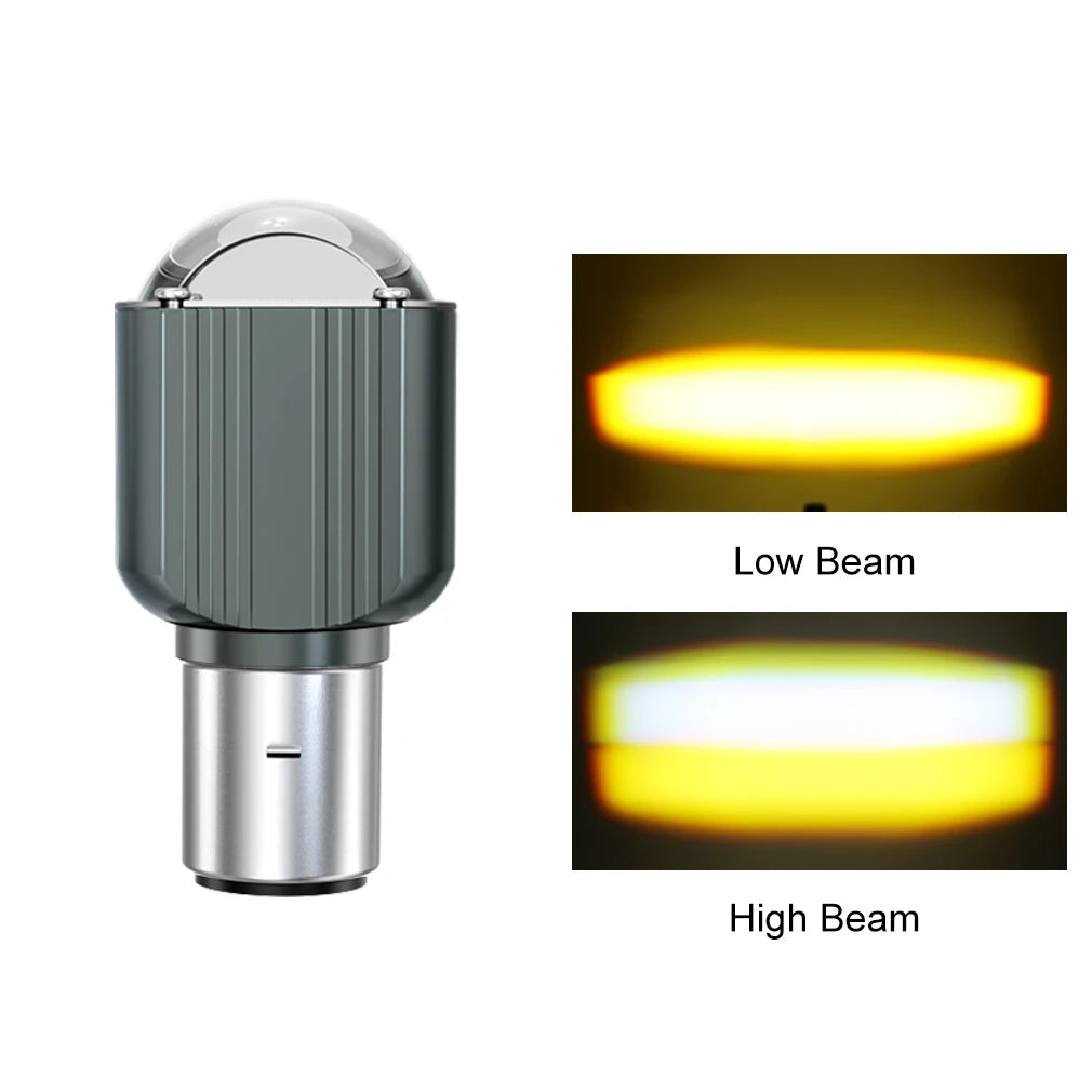 H6 BA20D LED H4 Led Moto Motorcycle Headlight Bulb CSP 60000LM Spotlight 12V Motos Accessories Hi Lo Lamp Fog Light White Yellow