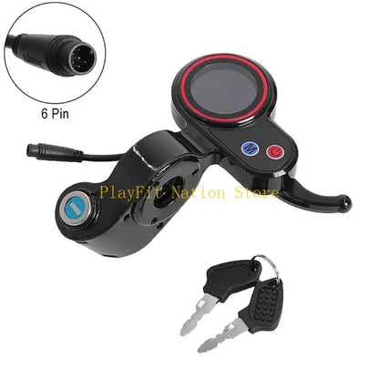 242F Electric Scooter Display Screen 6 Pin LCD Dashboard Display Screen Throttles Instrument Panel Power Switches Enduring