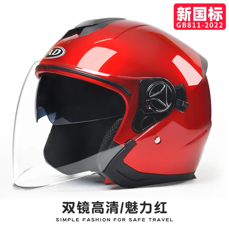 Electric Car Helmet Ladies Winter Warm Battery Car Helmet Four Seasons Motorcycle Half Helmet Male 668-7 China