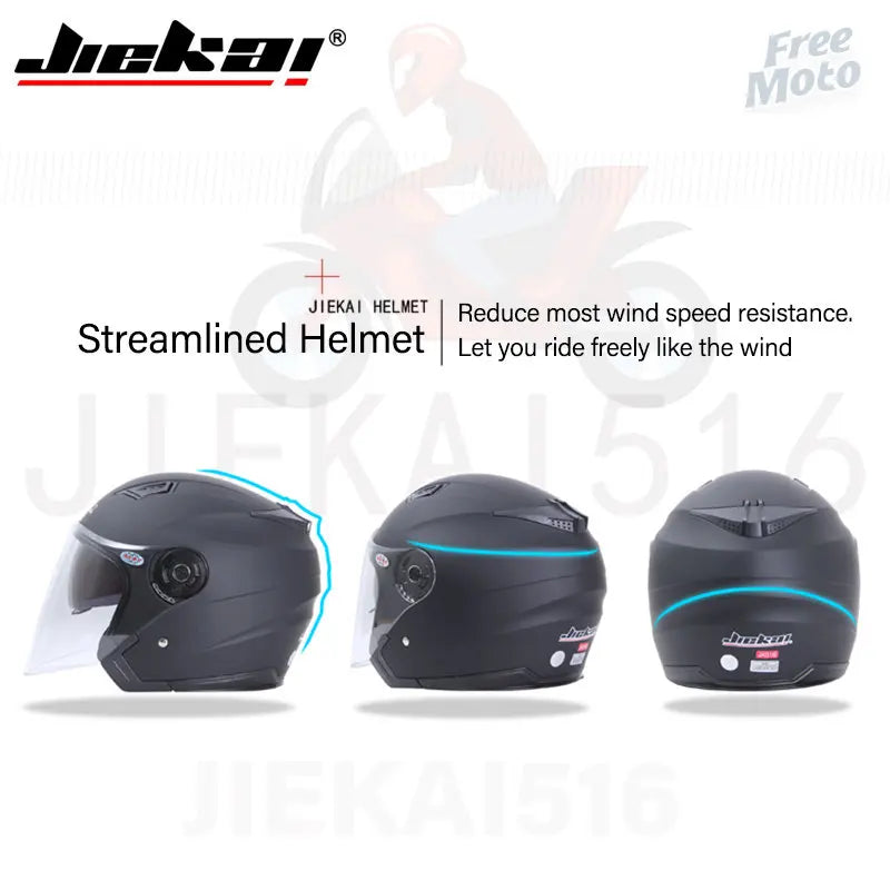 Motorcycle Dual Lens Vintage Helmets Four Seasons Racing Half Casque Helmet
