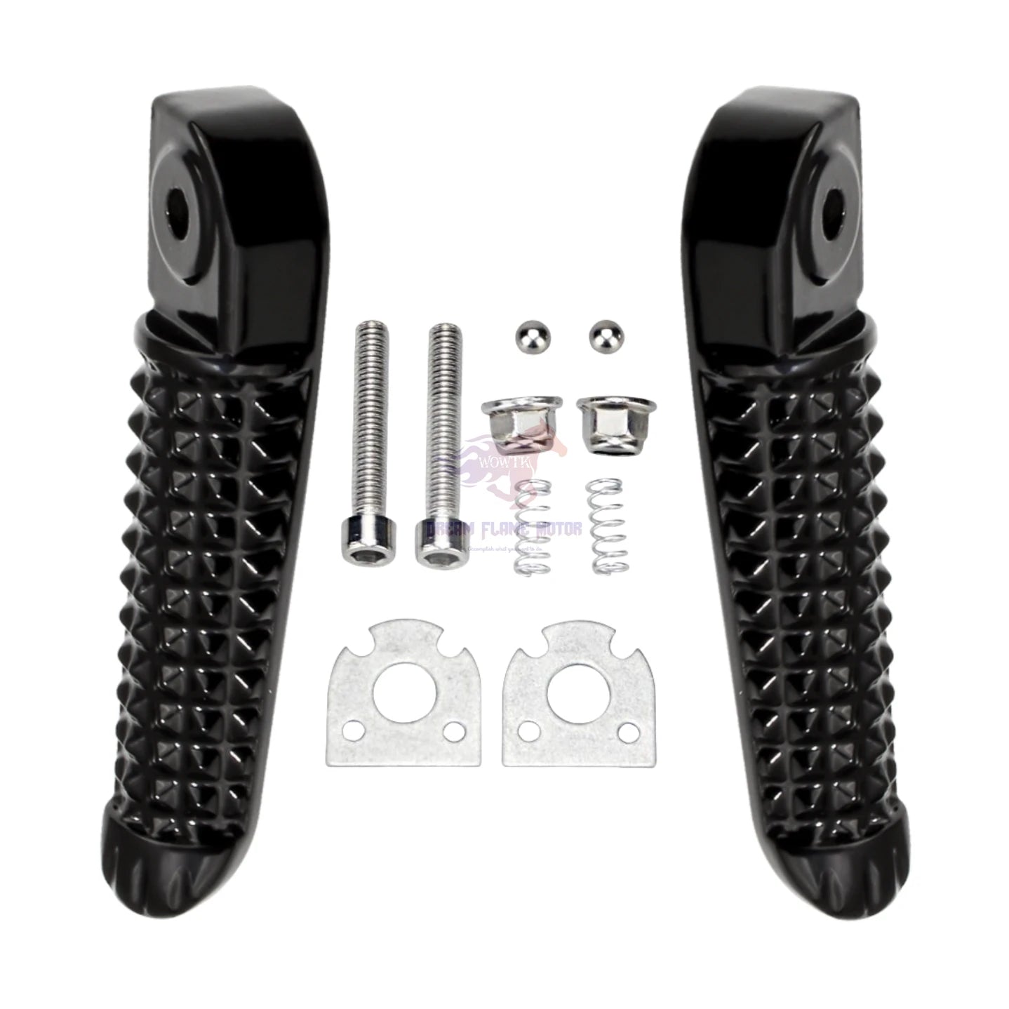 Rider Passenger Pedal Set Racing Front Footpeg Rear Footrest Motorcycles Parts For YAMAHA YZF-R1 R1M R1S R6 R1LE V-Max 1700 GP60