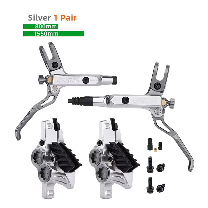 IIIPRO E4 Mountain Bike Hydraulic Brake 800/1550mm Front Rear Brake Cooling 4 Piston Oil Pressure AM DH E-bike MTB Disc Brake
