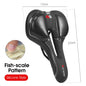 WEST BIKING MTB Bike Bicycle Saddle Rail Hollow Breathable Absorption Rainproof Soft Comfortable Sponge Casual Road Cycling Seat 128 Silica GEL C