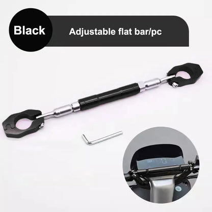 SEAMETAL Motorcycle Thick Balance Bar Universal 22mm Aluminum Crossbar Strengthen Handlebar Extended Motorbike Reinforce Lever Black Normal CHINA
