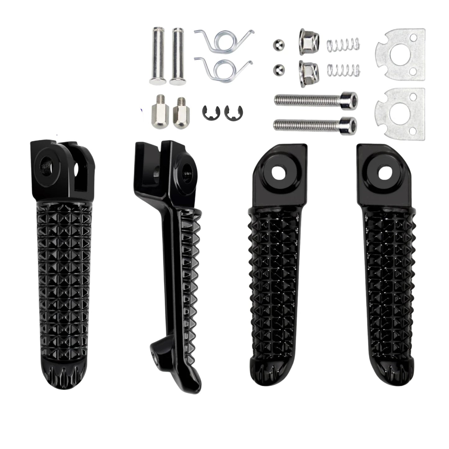 Rider Passenger Pedal Set Racing Front Footpeg Rear Footrest Motorcycles Parts For YAMAHA YZF-R1 R1M R1S R6 R1LE V-Max 1700 GP60