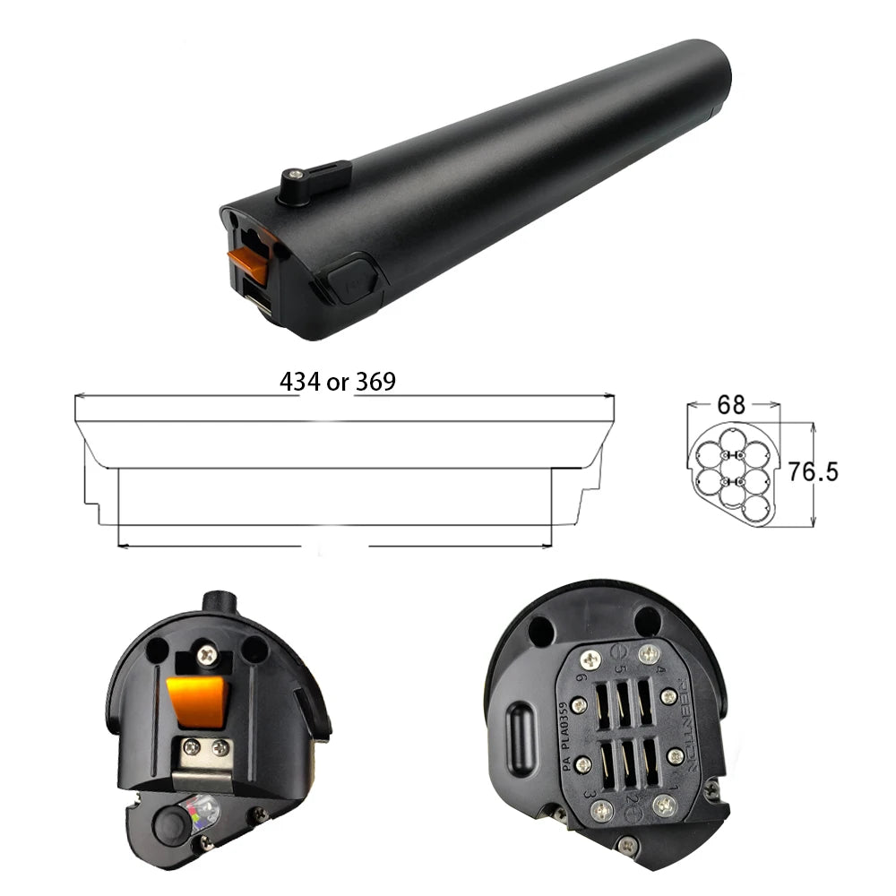 Cross-Orkan Down Tube Lithium Battery with Charger