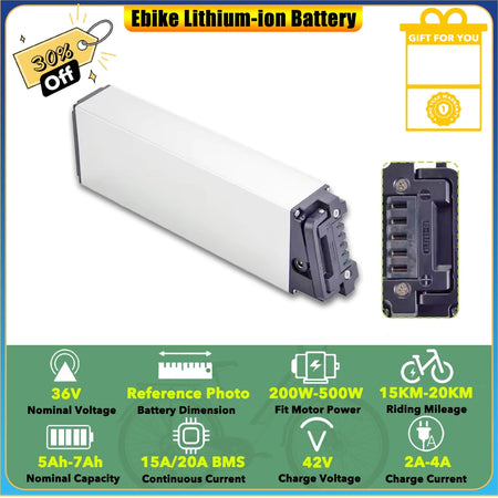 36V ONEBOT S6 Portable Folding E-Bike Battery