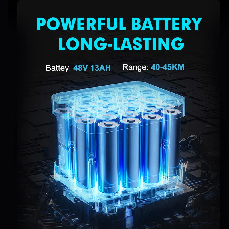   Mankeel MX-14 10" Off-road Tire Kick Electric Scooter - 48V 13Ah, 45km/h, Foldable E-Scooter for Adults