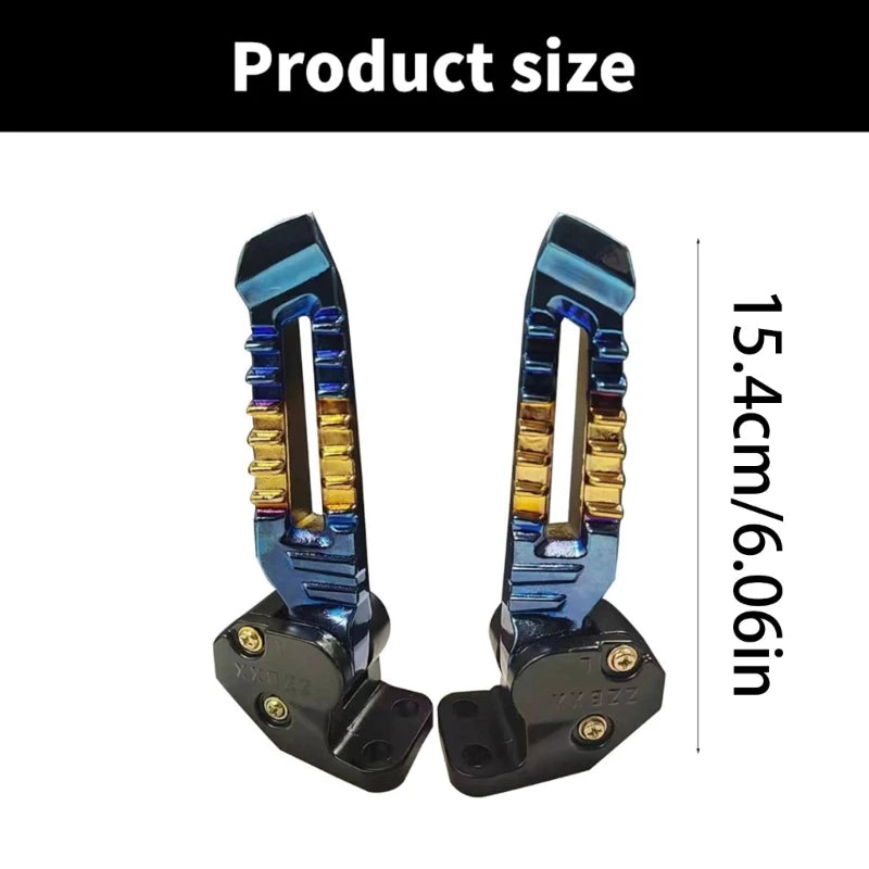 Motorcycle Replacement Foot Pegs Footrest Pedal for 150cc 125cc Pedal Footrests Motorbike Accessories Easy Installation