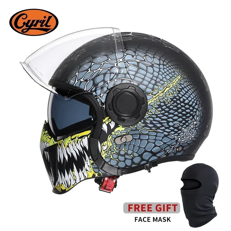 Modular Motorcycle Helmet Full Face Open Face Retro Helmets DOT ECE APPROVED