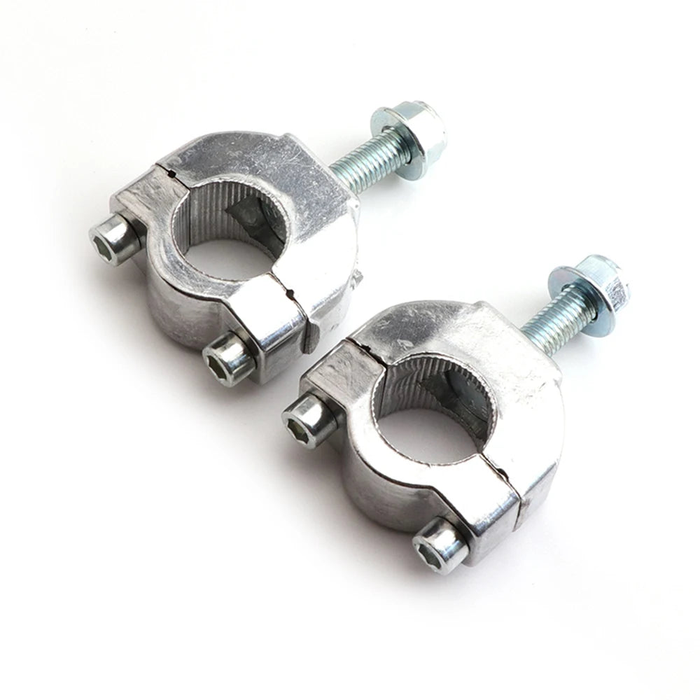 Motorcycle 22mm 7/8'' Handlebar Bar Risers Mount Bracket Clamp Taper For 2 Stroke 47cc 49cc Mini Moto Dirt Bike Motocross parts