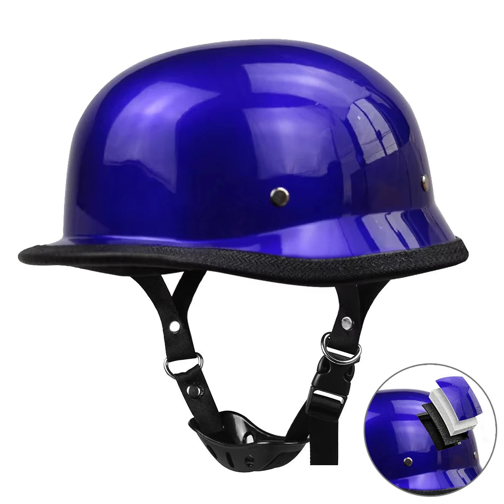 Motorcycle Open Face Helmet Vintage Fashion Safety Helmets Men Women Unisex Scooter Four Seasons Helmet