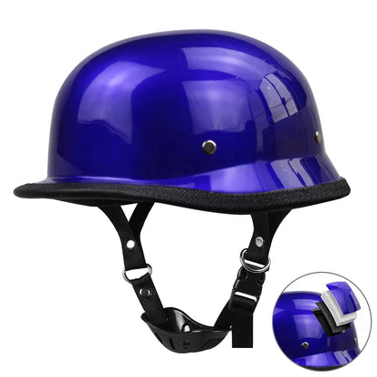 Motorcycle Open Face Helmet Vintage Fashion Safety Helmets Men Women Unisex Scooter Four Seasons Helmet