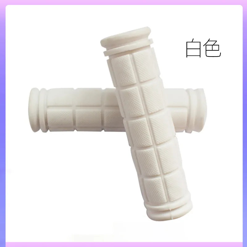 Bicycle Grips BMX Bike Handbar Grips Rubber Bilateral Lock Mountain MTB Bikes Handlebar Grips Non-slip Cycling Bike Accessories soft rubber 4
