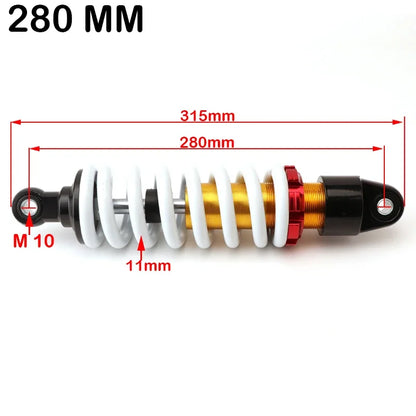 Motorcycle 260mm 270mm 280mm Shock Absorber Rear Suspension Fit For 110cc 125cc Motocross ATV Quad Dirt Bike Accessories