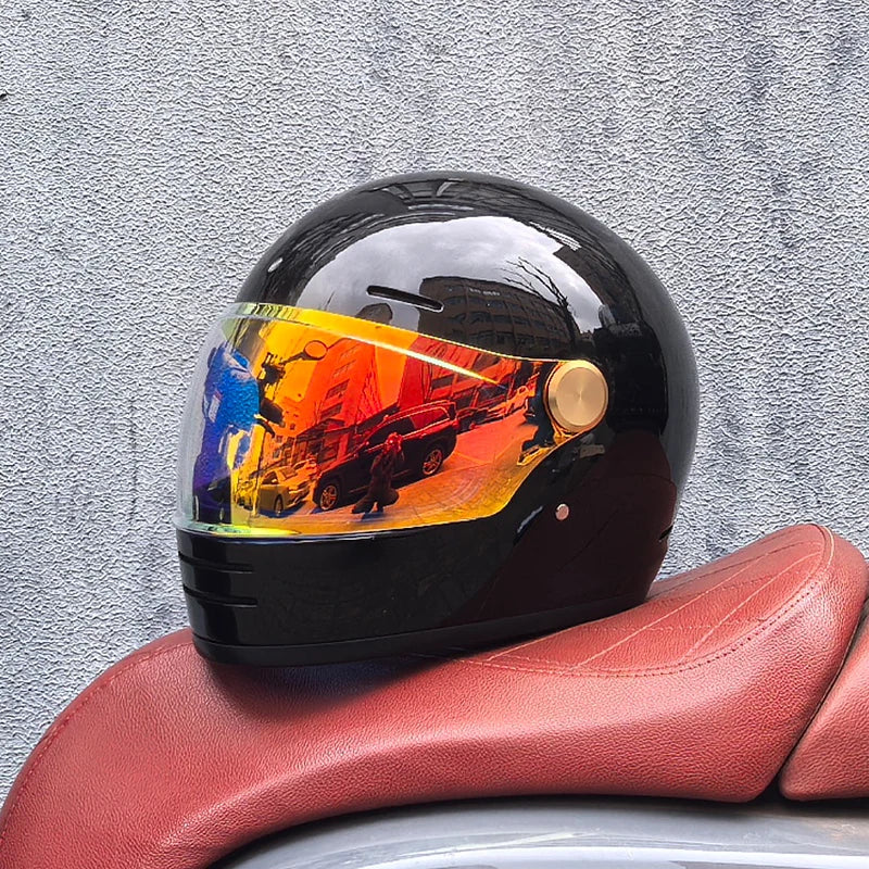 Full face motorcycle helmet - Classic design, suitable for both men and women, with safety protection certified by DOT 23 China