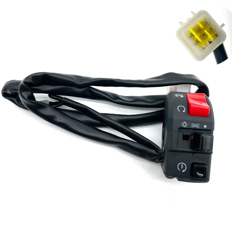22mm Motorcycle Switches Motorbike Horn Button Turn Signal Electric Fog Lamp Light Start Handlebar Controller Switch Universal