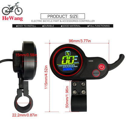 500W 750W 1000W Sine Wave Controller 30A 36V 48V Brushless Motor Controller with V889 Color instrument Kit for M4 Scooter ebike
