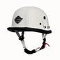 Vintage leather soldier helmet retro half helmet all seasons unisex bicycle cruiser electric scooter helmet 3