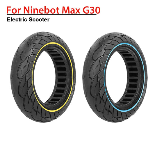 10X2.5 Tubeless Tires 60/70-6.5 Solid Tire for Ninebot Max G30 Electric Scooter 10inch Explosion-Proof Hollow Honeycomb Tyre
