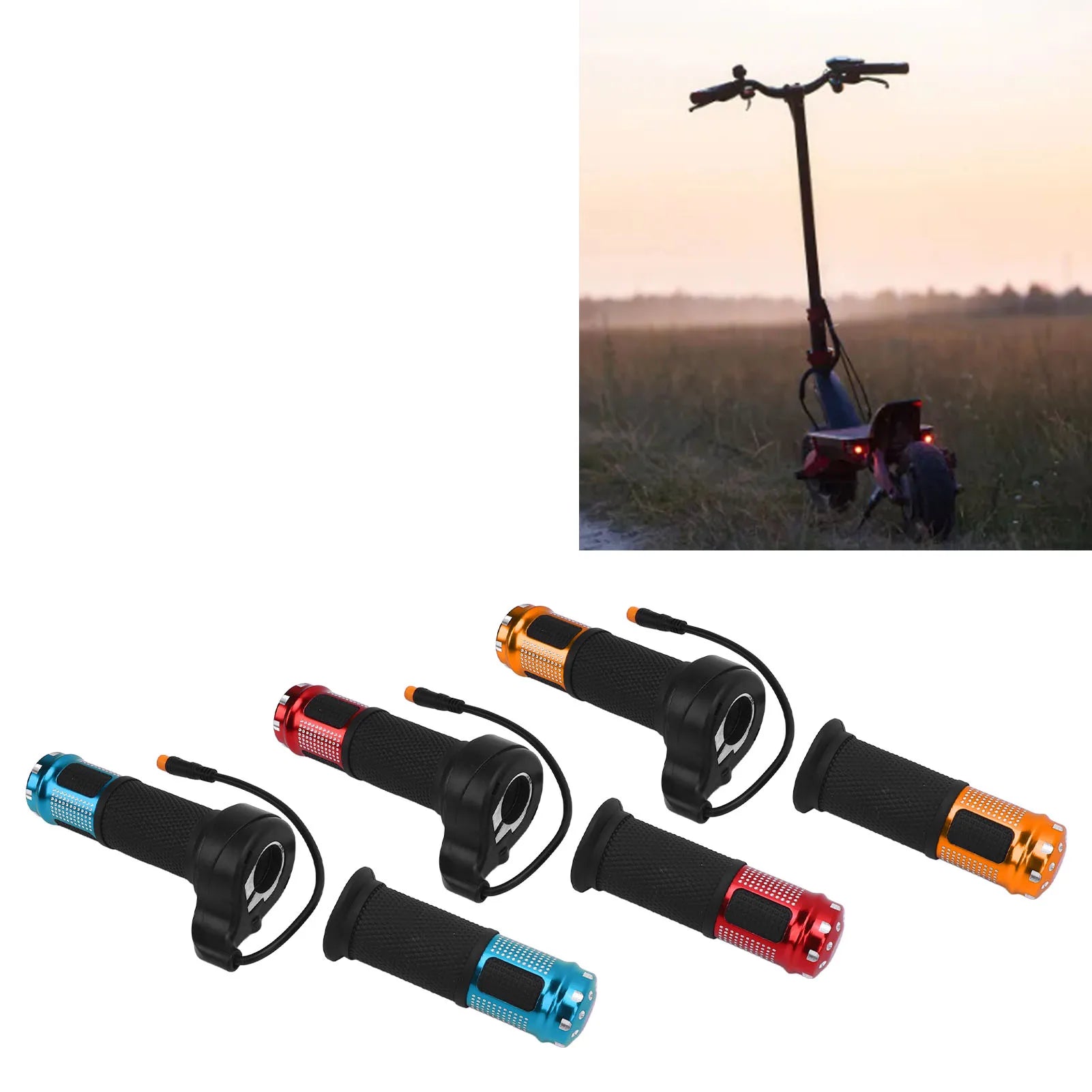 Electric Scooter Throttle Handlebar Rustproof Enhance Riding Safety Aluminum Alloy Electric Scooter Throttle Grip for SmartGyro