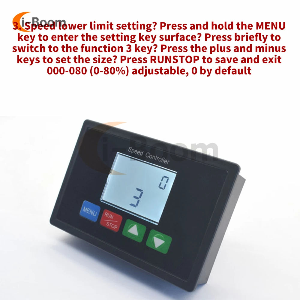 30A 10-55V DC Motor Speed Controller Protector tachometer Multifunctional Programmable LCD Display Motor Governor 12V 24V 36V