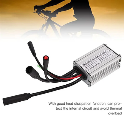 E-Bike Controller 36V / 48V 9 Tubes 15A Waterproof Connector Controller for 36V / 48V 250W Brushless Motor