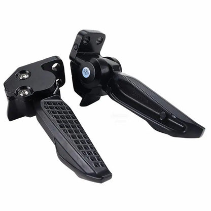 Motorcycle Bicycle Rear Passenger Foot Pedal Foot Rest Ped Foldable For Haojue USR 125 UFD VX USR UCR AFR 125 125cc