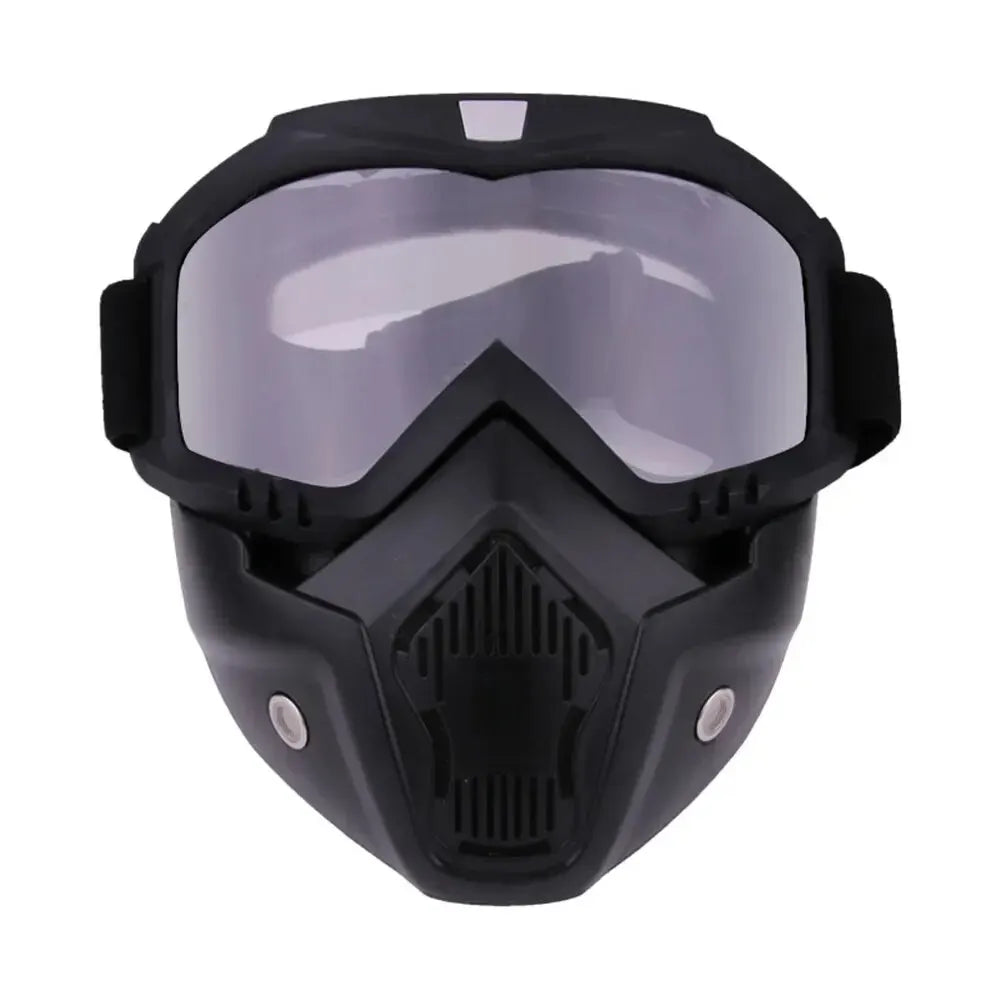 Outdoor Sport Windproof Mask Goggle Hd Bicycle Glasses Eyewear Riding Suv Summer Uv Protection Sunglasses FFMJ-Transparent