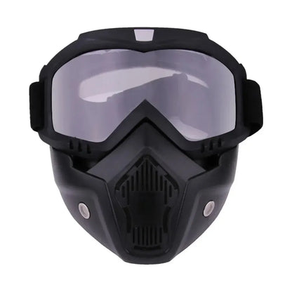 Outdoor Sport Windproof Mask Goggle Hd Bicycle Glasses Eyewear Riding Suv Summer Uv Protection Sunglasses FFMJ-Transparent