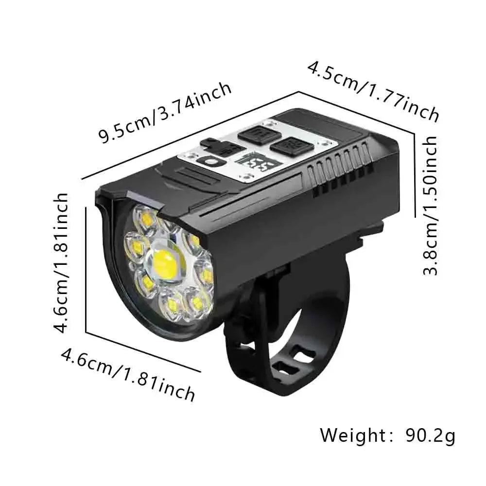 Cycling Light Super Bright Bicycle Front Light Rechargeable Bike Headlight Waterproof Mountain Road Bike Flashlight Bicycle Lamp