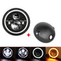 7inch LED Motorcycle Headlight Universal 7.5" Round Head Light For Cafe Racer Bobber Honda Light with Housing
