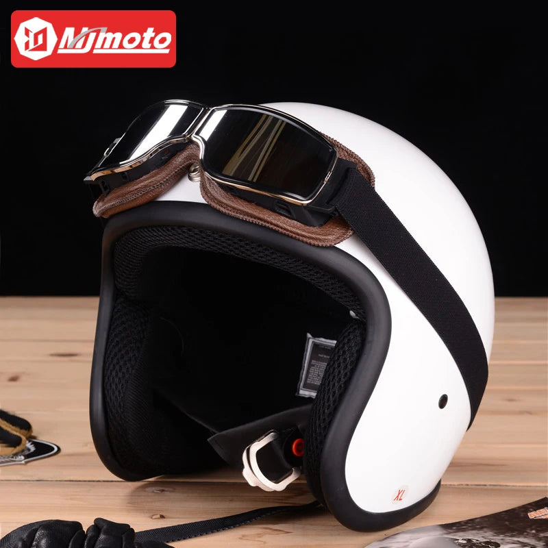 Universal Motorcycle Vintage Goggles Leather Motorbike Scooter Biker Moto Glasses Goggles for Steampunk Helmet Goggles Dustproof