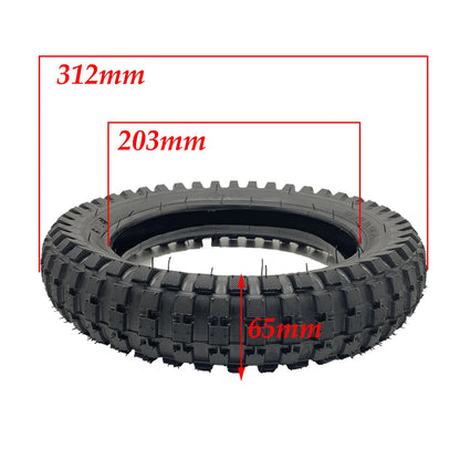 12 Inch 12 1/2x2.75 Off-Road Tire Inner Tube Outer Tyre for Folding E-Bike Mini Motorcycle Electric Scooter