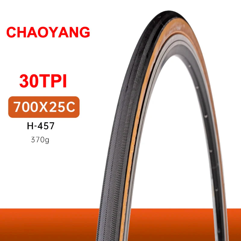 Chaoyang ARISUN bicycle tire 700C 700x25/28/35/40C road bike tires 60TPI anti puncture gravel cycling tyre wire type yellow edge CY 700x25C wire30TPI China