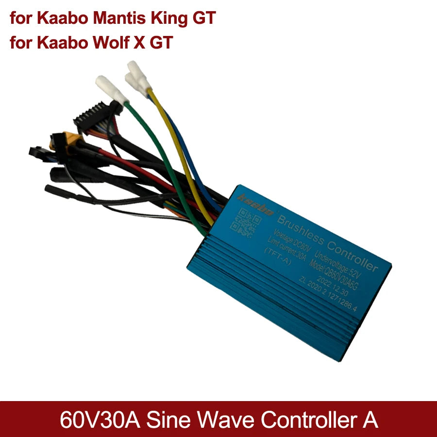 Original 60V 30A Sine Wave Controller + TFT Display for Kaabo GT Series 10" Scooters