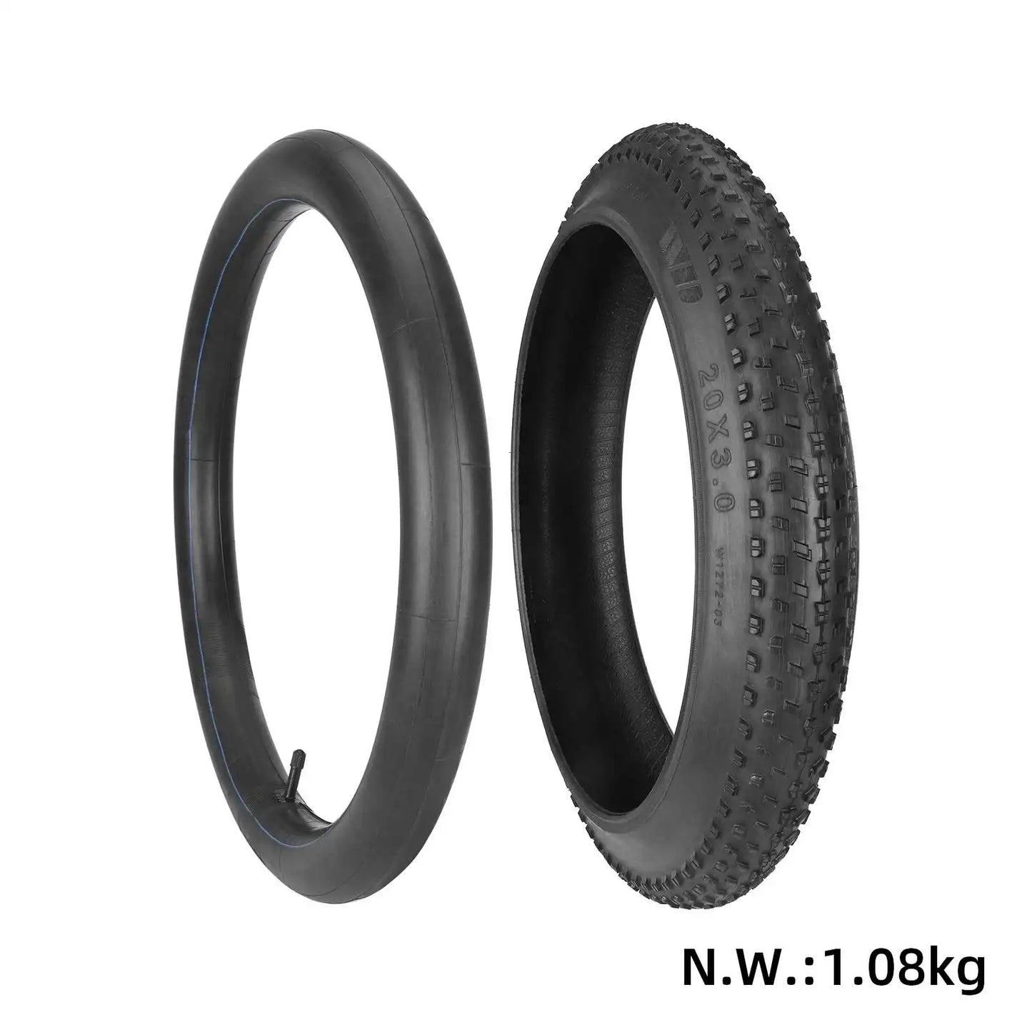 20 Inch Fat Tire 20x3.0 Bike Off-road Fat Tire E-Bike Snow Bike Beach Electric Bicycle 20*3.0 Anti-Slip Fat Tire Cycling Parts