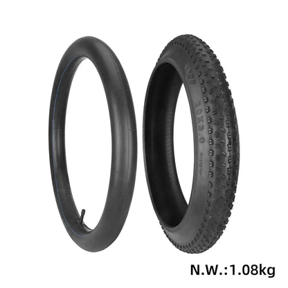 20 Inch Fat Tire 20x3.0 Bike Off-road Fat Tire E-Bike Snow Bike Beach Electric Bicycle 20*3.0 Anti-Slip Fat Tire Cycling Parts