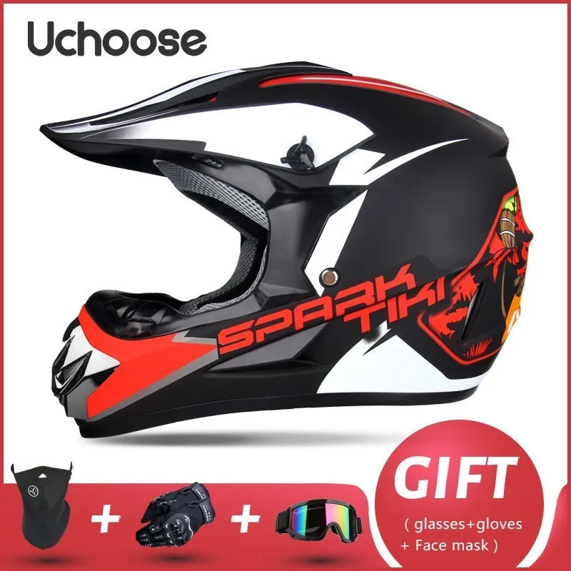 Adults Children Professional Off-road Helmet Motorcycle Helmet Downhill DOT Racing Motorcycle