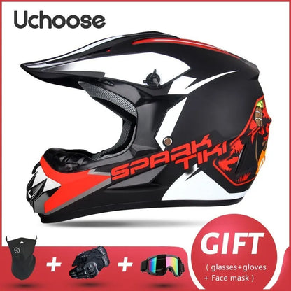 Adults Children Professional Off-road Helmet Motorcycle Helmet Downhill DOT Racing Motorcycle