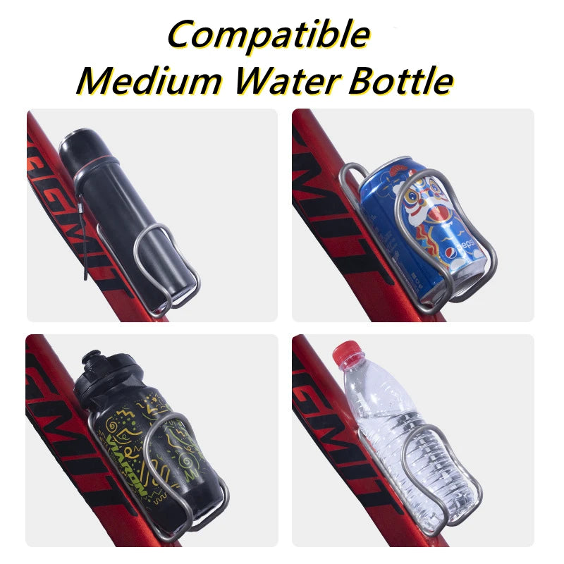 CNC Bike Accessories Titanium Cup Holder Mtb Bike Bottle Holder Ti Bottle Cage For Bromptonm /Mountain Road Cycling Bike Part