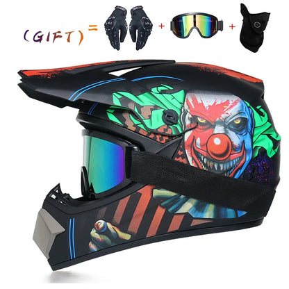 3 pieces gift motorcycle helmet children off-road helmet bike downhill AM DH cross helmet capacete motocross casco