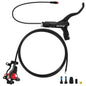 ZOOM Bicycle Hydraulic Disc Brake Set 2 Piston Oil Pressure MTB Brake 1100/1850mm Disc Brake for E-Bike Scooter Mtb Folding Bike REAR