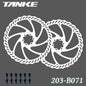Bike Disc Brake Rotor Disc Brake 2 Piece with 12 Bolts for Road Bike MTB BMX Floating disc Stainless Steel 203-B071 2pc