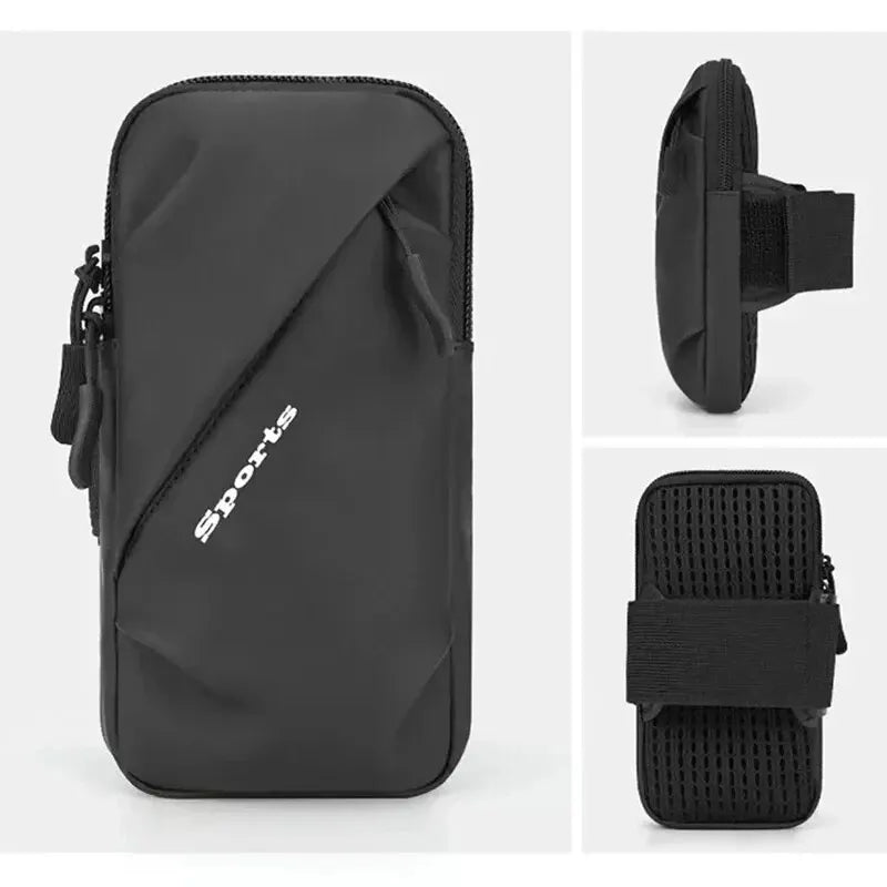 Running Phone Holder Jogging Bags for iPhone Samsung Universal Waterproof PU Sports Armband Phones Arm Bag Running Accessory
